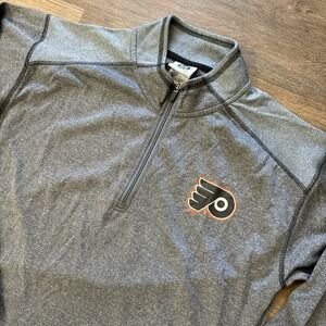 Philadelphia Flyers NHL‎ Hockey 1/4 Zip Pullover Men's Sz L